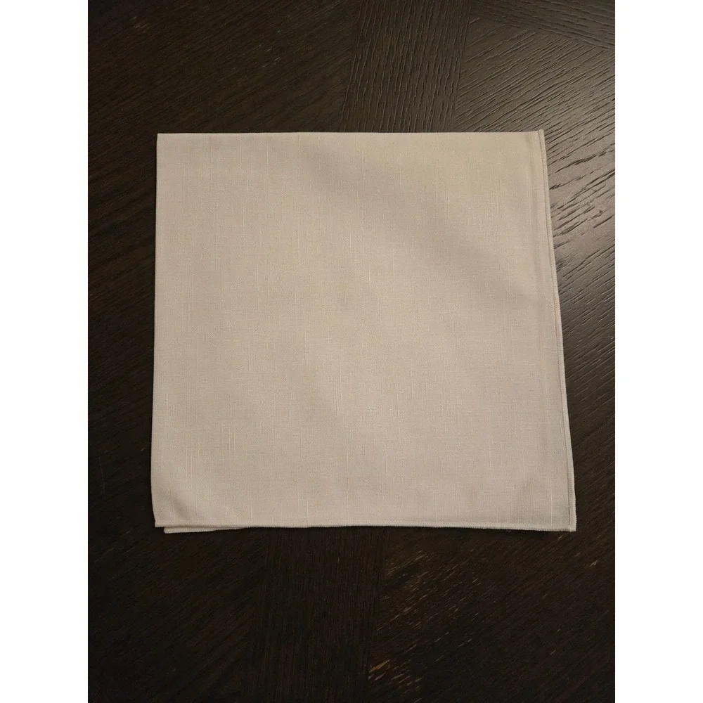 Set of 10 Vintage White Napkins Approx. 20
